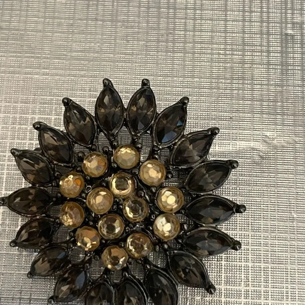 Brooch pin scarf jewelry black retro wedding beautiful costume jewelry